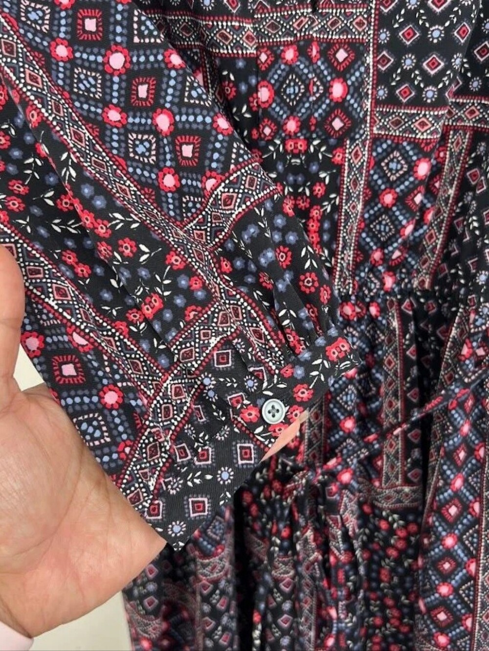 NWOT LOFT Boho Dress - Large - Picture 7 of 13